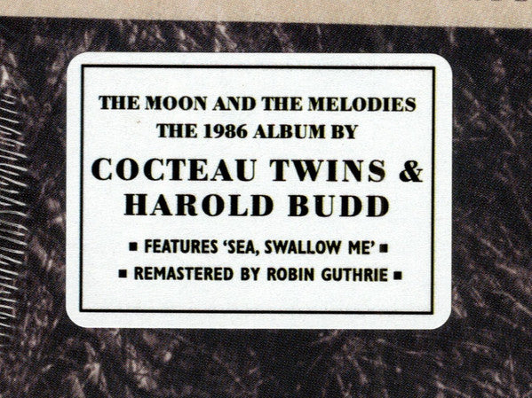 The Moon and the Melodies [CD] - Cocteau Twins and Harold Budd
