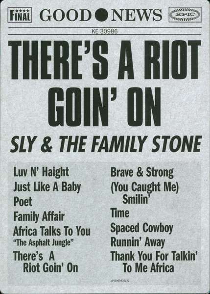There's A Riot Goin' On - Sly & The Family Stone