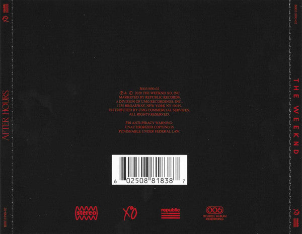 After Hours - Weeknd, The