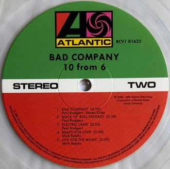 10 From 6 [Rocktober 2023 Translucent Milky Clear LP] - Bad Company