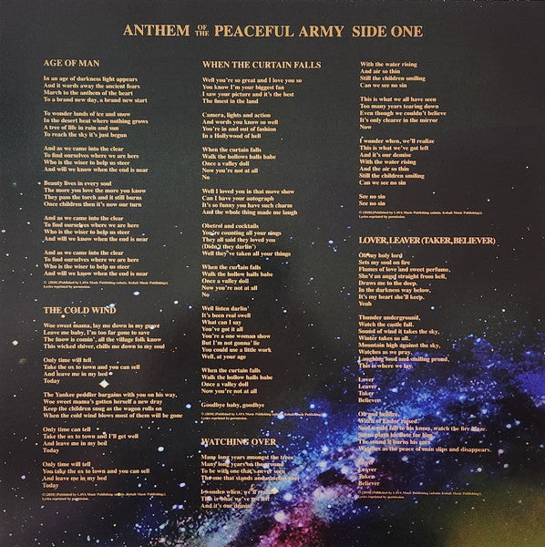 Anthem Of The Peaceful Army - Greta Van Fleet