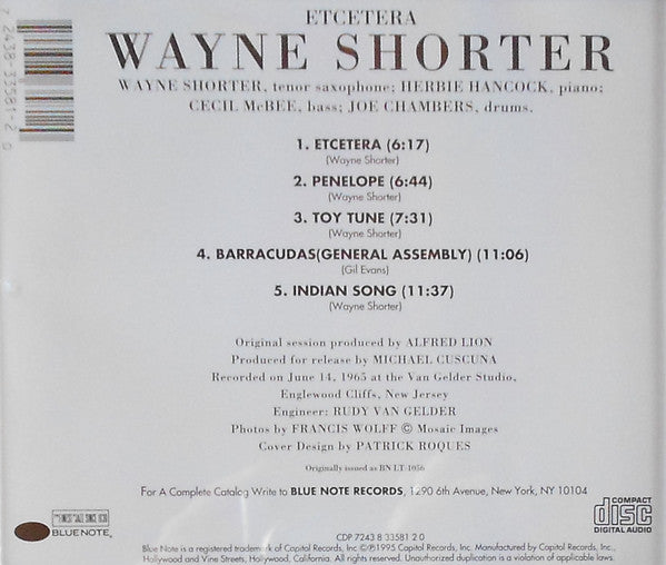 Etcetera - Shorter, Wayne
