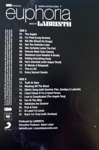 Euphoria Season 2 (Original Score From The Hbo Ser - Labrinth