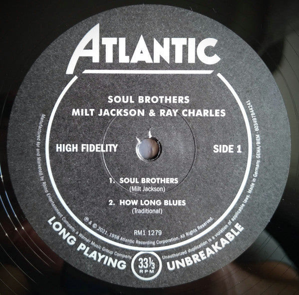 Soul Brothers - Jackson, Milt & Ray Charles