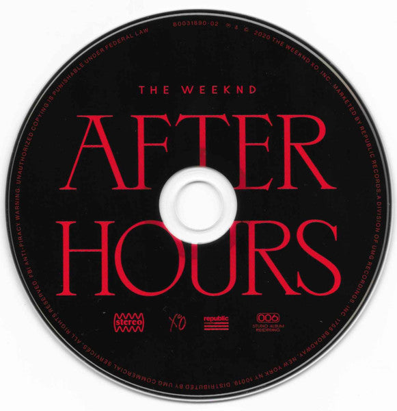 After Hours - Weeknd, The