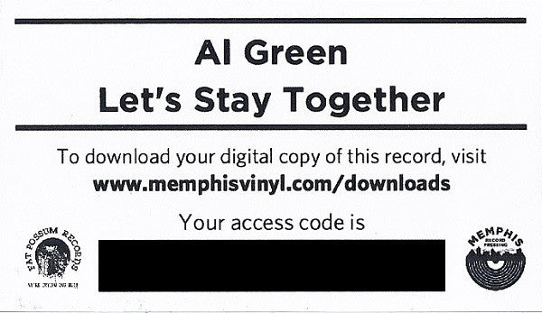 Let's Stay Together - Green, Al