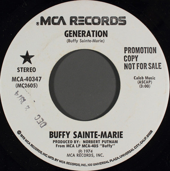 Generation - Sainte-Marie, Buffy