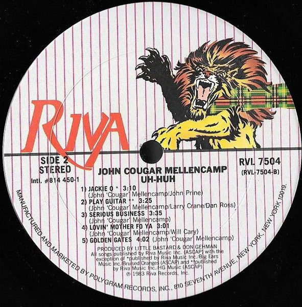 Uh-Huh - Mellencamp, John Cougar