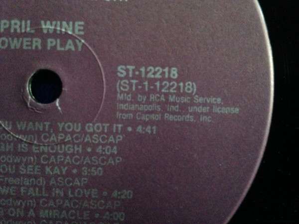 Power Play - April Wine