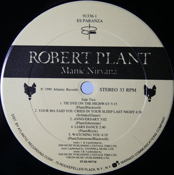 Manic Nirvana - Plant, Robert