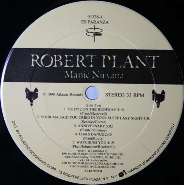 Manic Nirvana - Plant, Robert