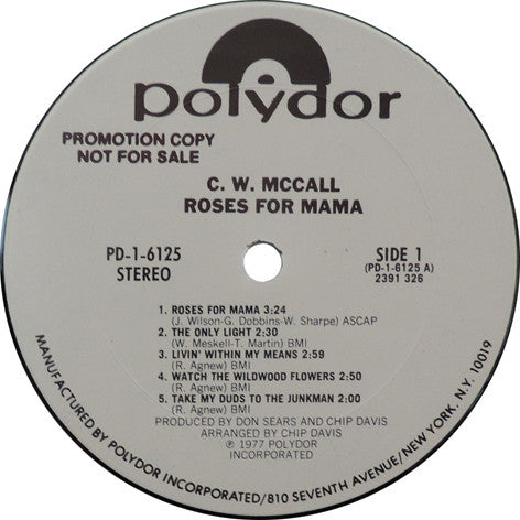 Roses For Mama - McCall, C.W.