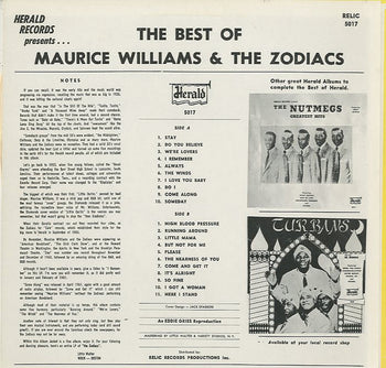 The Best Of Maurice Williams & The Zodiacs - Williams, Maurice & The Zodiacs