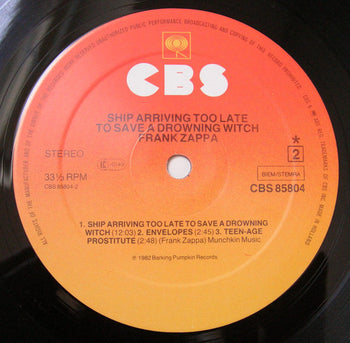 Ship Arriving Too Late To Save A Drowning Witch - Zappa, Frank