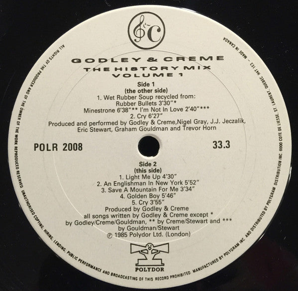 The History Mix Volume 1 - Godley & Creme