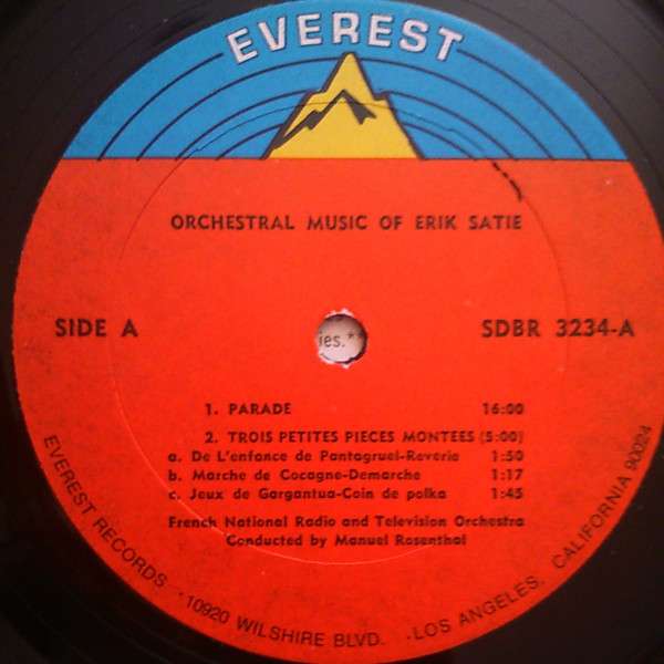Orchestral Music Of Erik Satie - Erik Satie