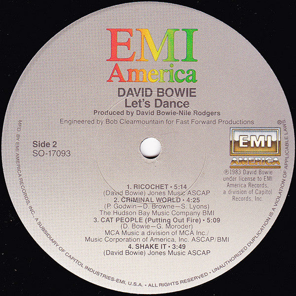 Let's Dance - Bowie, David