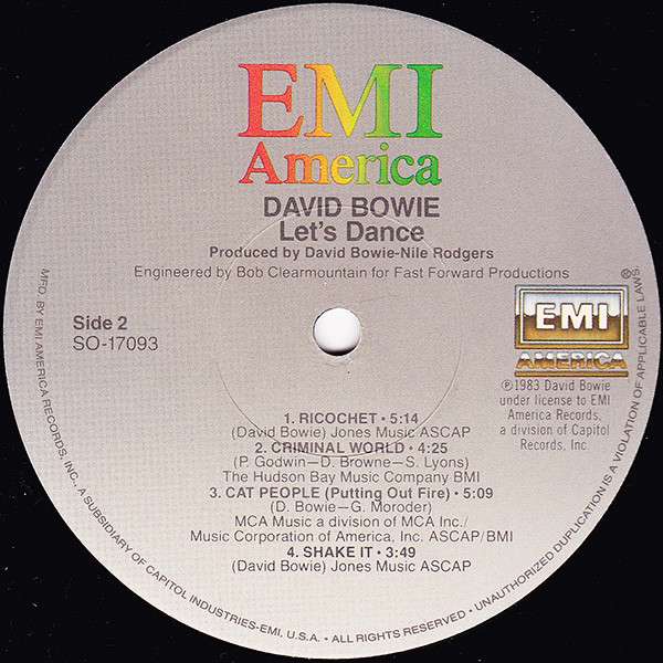 Let's Dance - Bowie, David
