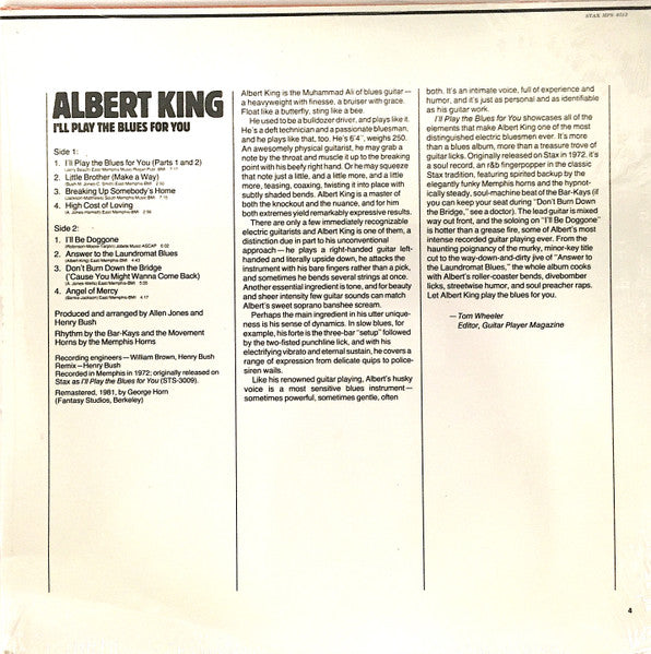 I'll Play The Blues For You - King, Albert