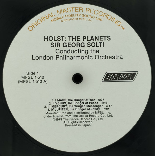 The Planets - Holst, Sir Georg Solti, London Philharmonic Orches