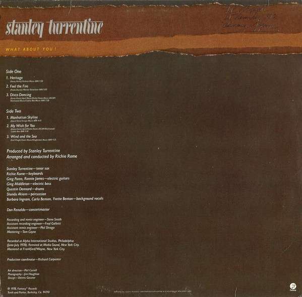 What About You! - Turrentine, Stanley