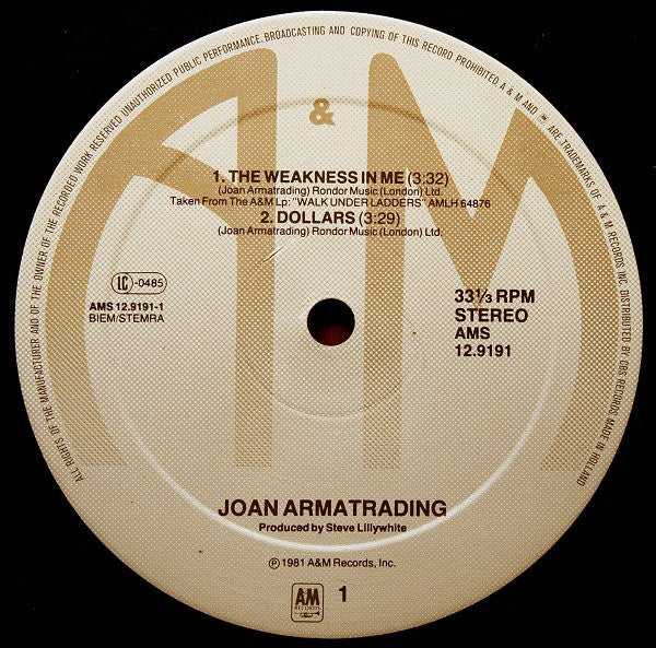 The Weakness In Me - Armatrading, Joan