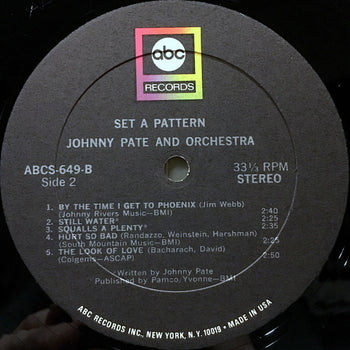 Set A Pattern - Pate, Johnny and Orchestra