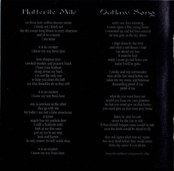 Folklore - Sixteen Horsepower