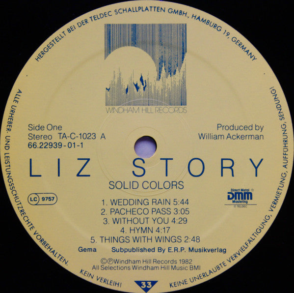Solid Colors - Story, Liz