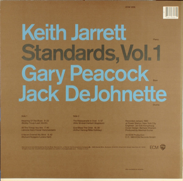 Standards, Vol. 1 - Jarrett,Keith, Gary Peacock, Jack Dejohnette