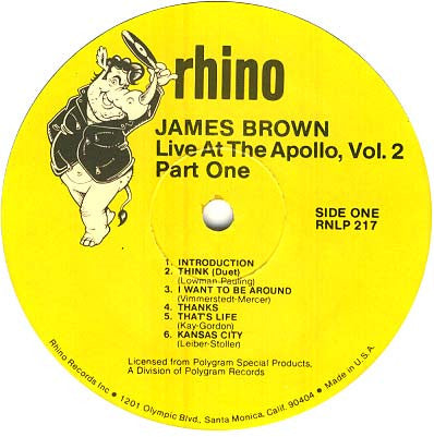 "Live" At The Apollo Volume II (Part 1) - Brown, James & His Famous Flames
