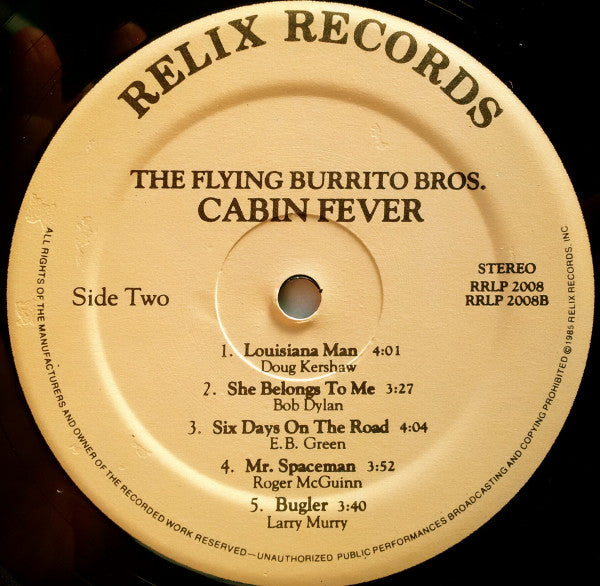 Cabin Fever - Flying Burrito Bros