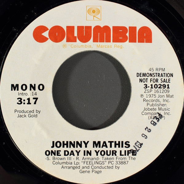 One Day In Your Life - Mathis, Johnny