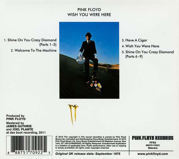 Wish You Were Here - Pink Floyd [CD]