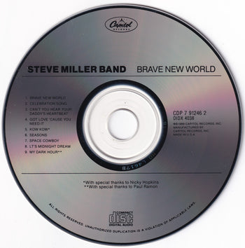 Brave New World - Miller, Steve Band