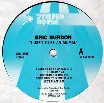 I Used To Be An Animal - Burdon, Eric