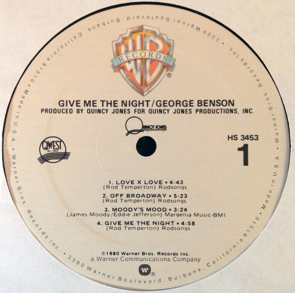 Give Me The Night - Benson, George