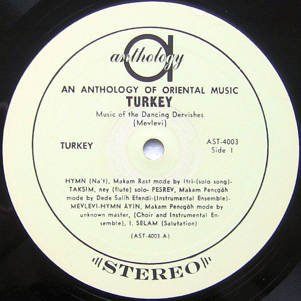An Anthology Of The World's Music: Turkey - Various