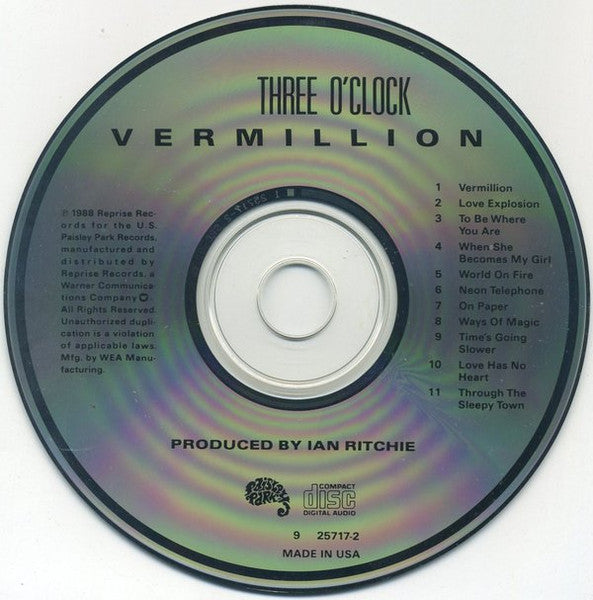 Vermillion - Three O'Clock