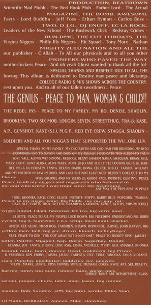 Enter The Wu Tang 36 Chambers - Wu-Tang Clan