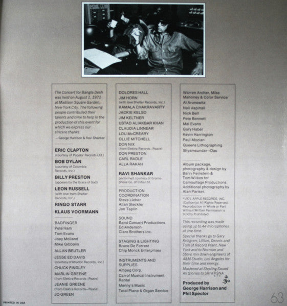 The Concert Of Bangla Desh - Various