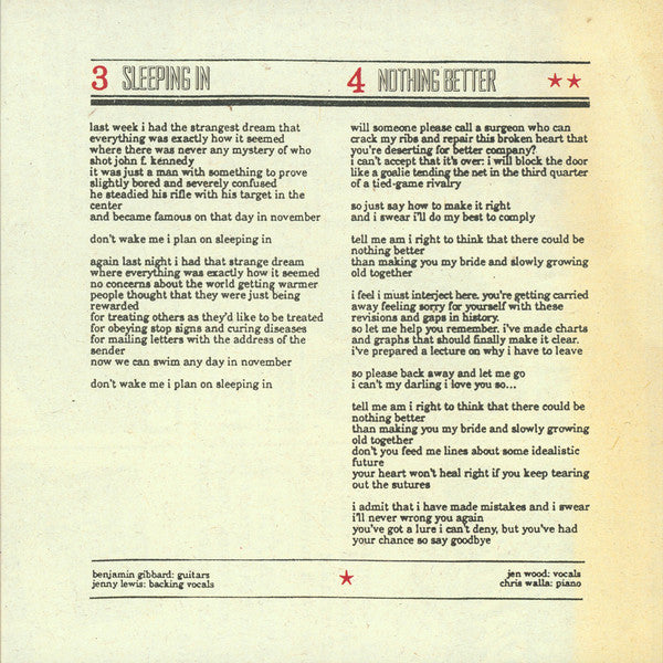 Give Up - Postal Service, The