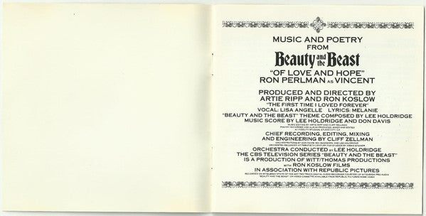 Beauty And The Beast: "Of Love And Hope" (Music An - Holdridge, Lee