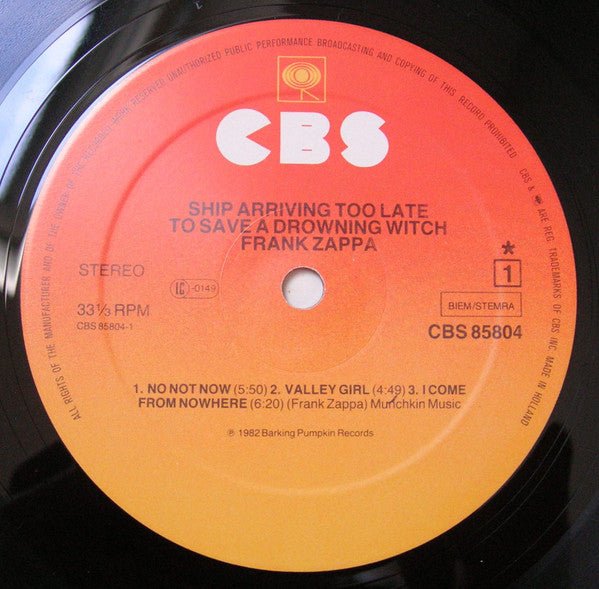 Ship Arriving Too Late To Save A Drowning Witch - Zappa, Frank