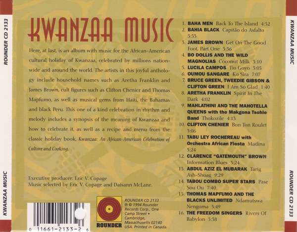 Kwanzaa Music: A Celebration of Black Cultures in  - Various