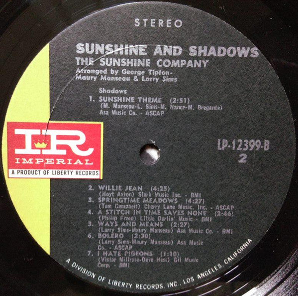 Sunshine & Shadows - Sunshine Company