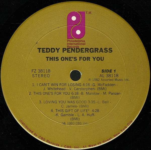 This One's For You - Pendergrass, Teddy