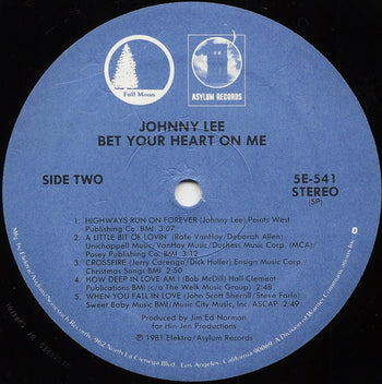 Bet Your Heart On Me - Lee, Johnny
