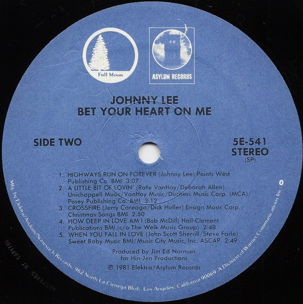 Bet Your Heart On Me - Lee, Johnny