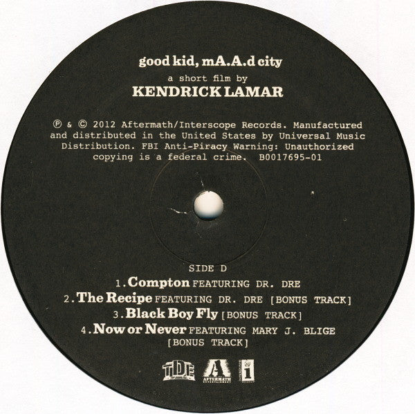 Good Kid, Maad City - Lamar, Kendrick